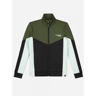 NIK&NIK Jas met groene, zwarte en blauwe vlakken NIK&NIK Jas met groene, zwarte en blauwe vlakken